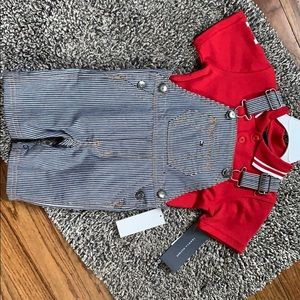 2 Piece Tommy Hilfiger Toddler Overall Shorts